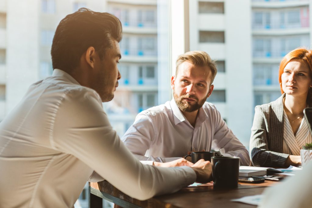 people in meeting brainstorming